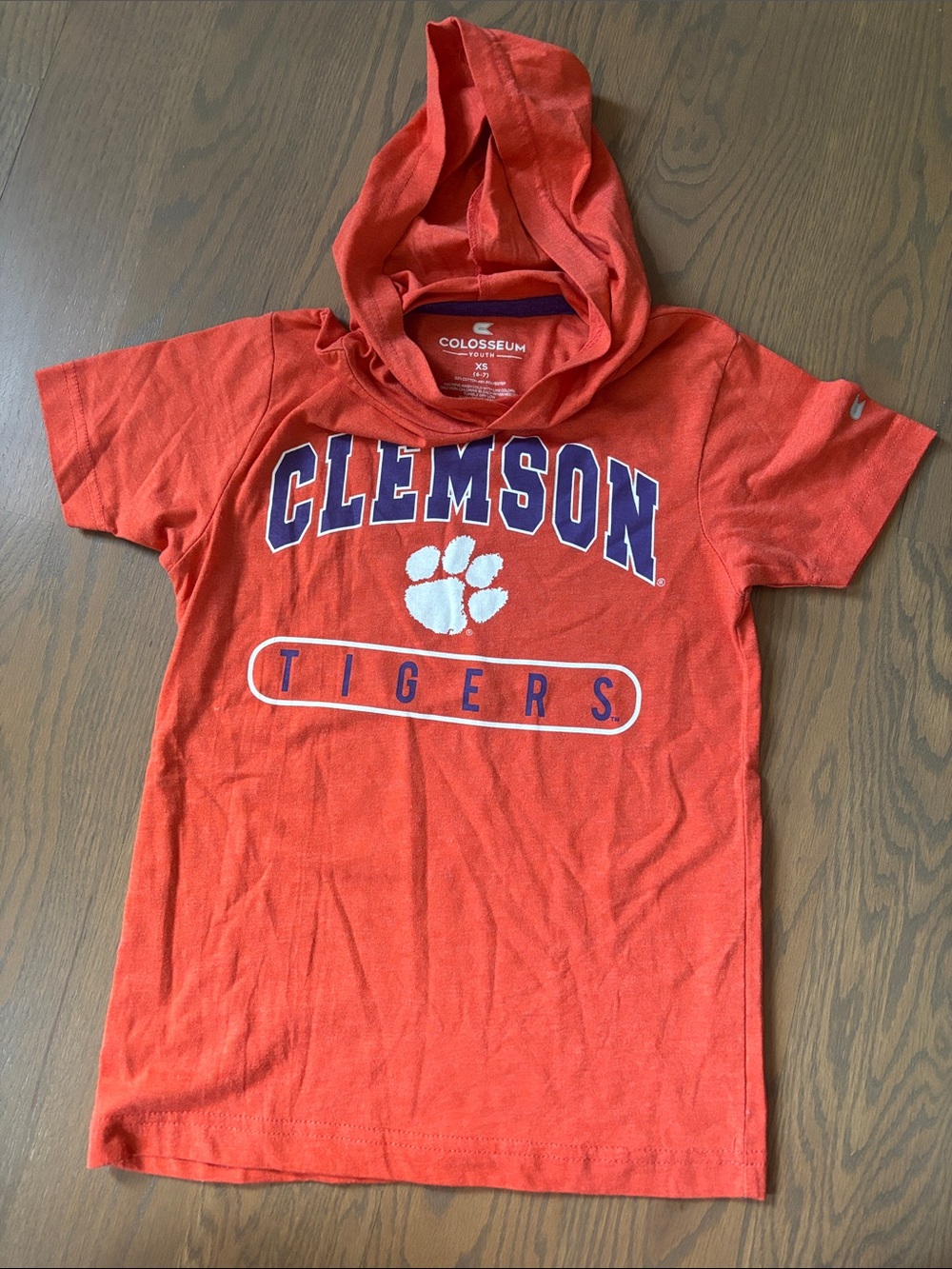 Colosseum Orange Clemson Tigers Hooded Tee